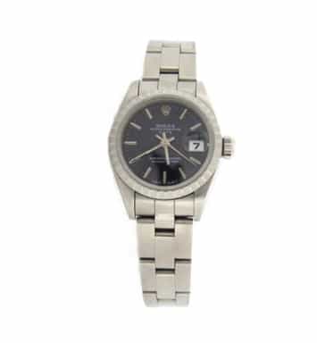 Ladies Rolex Stainless Steel Date Black  69240 (SKU W6822010MT)