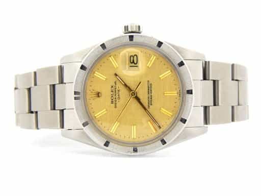 Mens Rolex Stainless Steel Date Gold Linen 1501 (SKU 5589245MT)