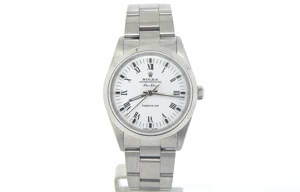 Mens Rolex Stainless Steel Air-King White Roman 14000 (SKU E521878MCMT)