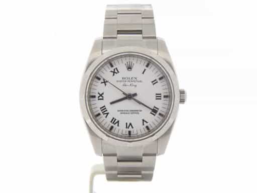 Mens Rolex Stainless Steel Air-King White Roman 114210 (SKU M277494NMT)