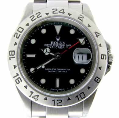 Mens Rolex Stainless Steel Explorer II Black  16570 (SKU K958553NMT)