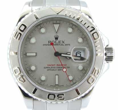 Mens 40mm Rolex Stainless Steel & Platinum Yacht-Master Ref. 16622 (SKU A894812NMT)