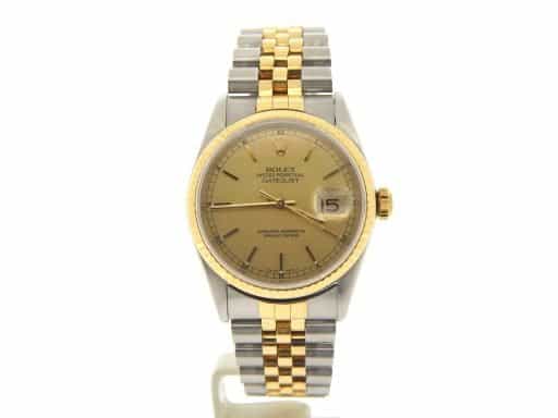 Mens Rolex Two-Tone 18K/SS Datejust Champagne  16233 (SKU U558159MT)