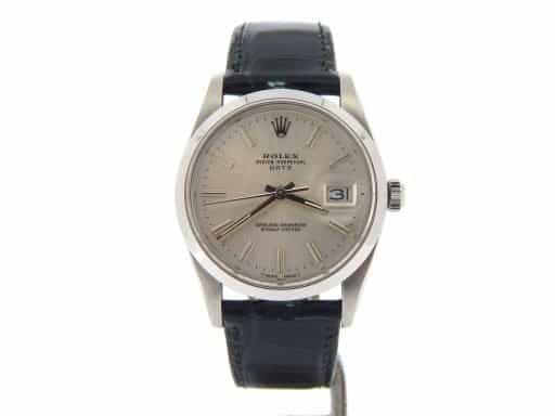 Mens Rolex Stainless Steel Date Silver  15000 (SKU 7327722NBLKMT)