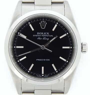 Mens Rolex Stainless Steel Air-King Black  14000M (SKU K967703CMT)
