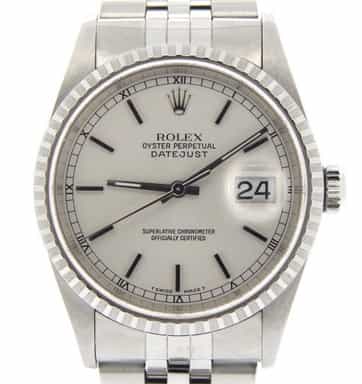 Mens Rolex Stainless Steel Datejust Silver  16220 (SKU A710224NDMT)