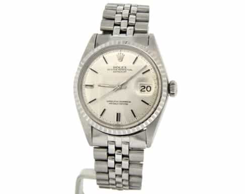 Mens Rolex Stainless Steel Datejust Silver Linen  1603 (SKU 3035488MT)