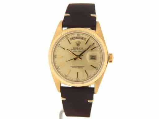 Mens Rolex 18K Gold Day-Date Watch Gold Champagne Dial 1803 (SKU 3543578MT)