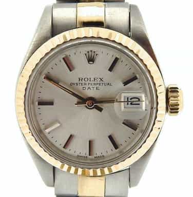 Ladies Rolex Two-Tone 14K/SS Date Silver  6917 (SKU 6723202NMT)