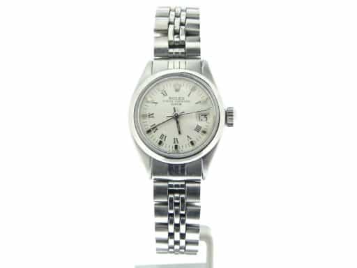 Ladies Rolex Stainless Steel Date White Roman 6916 (SKU 5013332MT)