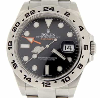 Mens Rolex Stainless Steel Explorer II 42mm Black 216570 (SKU G464473MT)