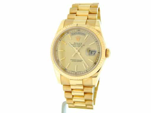 Mens Rolex 18K Gold Day Date President Champagne  118238 (SKU K780777MT)