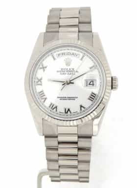 Mens Rolex 18K Gold Day-Date President White Roman 118239 (SKU F745919MT)