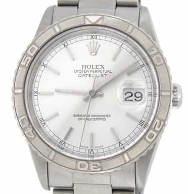 Mens Rolex Stainless Steel Datejust Turn-O-Graph Silver  16264 (SKU F180739MT)
