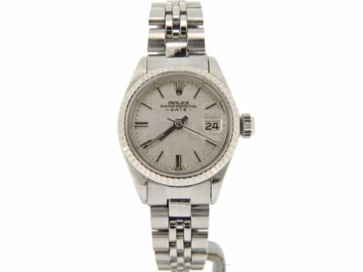 Ladies Rolex Date Stainless Steel Watch Ref. 6917 Silver Linen (SKU 3229031NMT)