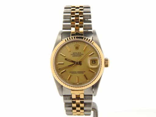 Mid Size Rolex Datejust 68273 Two-Tone 18K/SS Watch 31mm (SKU N300049NMT)