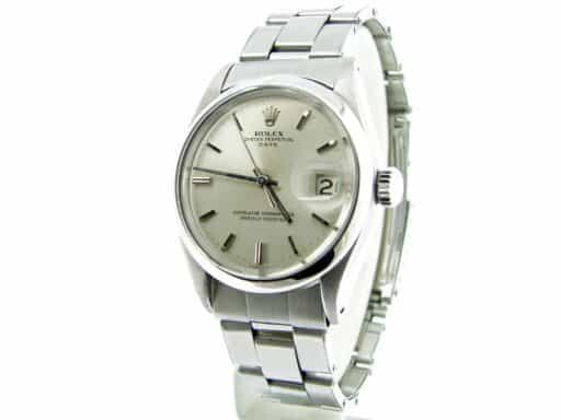 Mens Rolex Stainless Steel Date Silver  1500 (SKU 1364734DMT)