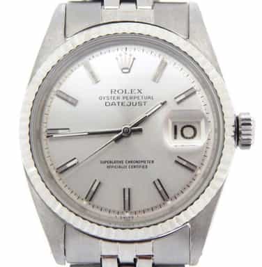 Mens Rolex Stainless Steel Datejust Silver 1601 (SKU 1465614MT)