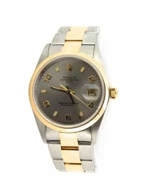 Mens Rolex Two-Tone 18K/SS Date Slate Arabic 15203 (SKU P178060AMT)