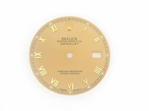 Pre Owned Mens Rolex Datejust Quickset Gold Roman Dial  (SKU DIAL0004)