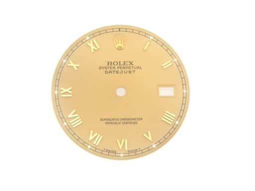Pre Owned Mens Rolex Datejust Quickset Gold Roman Dial  (SKU DIAL0004)