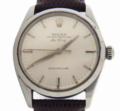 Mens Rolex Stainless Steel Air-King Silver  5500 (SKU 894081BRAMT)
