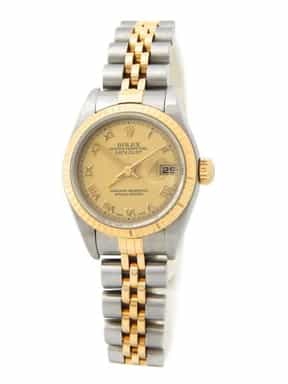 Ladies Rolex Two-Tone 18K/SS Datejust Gold Roman Dial 79173 (SKU K439992gramt)