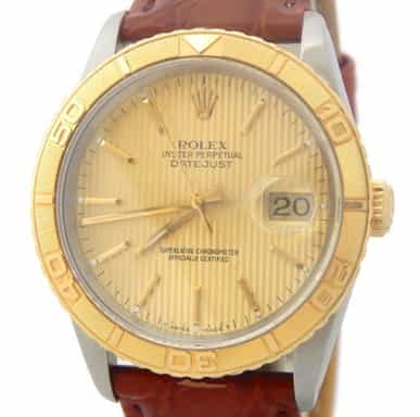 Mens Rolex Two-Tone Datejust Turn-O-Graph 16263 (SKU L864189RAMT)