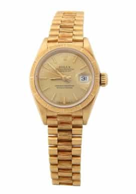 Ladies Rolex 18K Yellow Gold Datejust President Bark 69278 (SKU 9508053AMT)