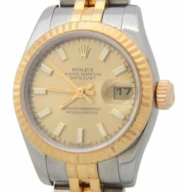 Ladies Rolex Two-Tone 18K/SS Datejust 179173 (SKU Z056460AMT)