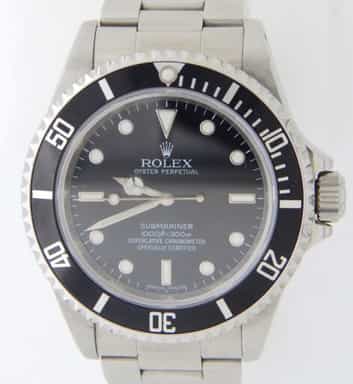 Mens Rolex Stainless Steel Black Submariner 14060M (SKU V970099AMT)