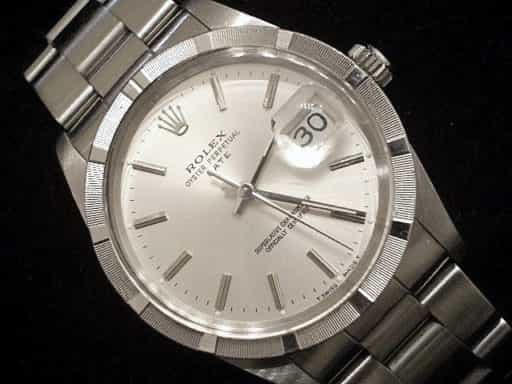 Mens Rolex Stainless Steel Date Silver 15010 (SKU 187MT)