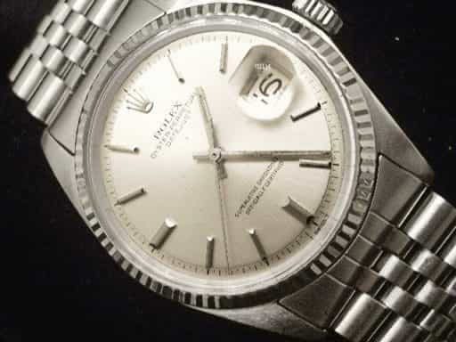 Mens Rolex Stainless Steel Datejust Watch Silver Dial 1601 (SKU 804MT)
