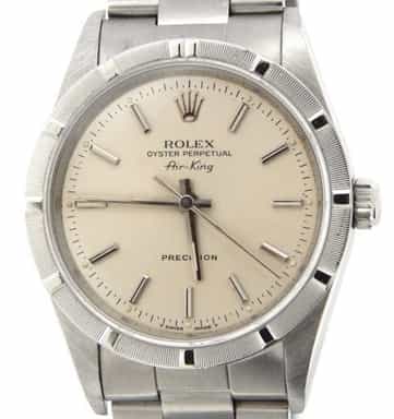 Mens Rolex Stainless Steel Air-King Silver 14010 (SKU X528072AMT)
