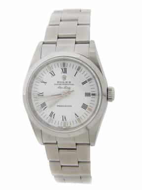 Mens Rolex 14000M Stainless Steel Air-King Watch White Roman Dial (SKU D499912AMT)