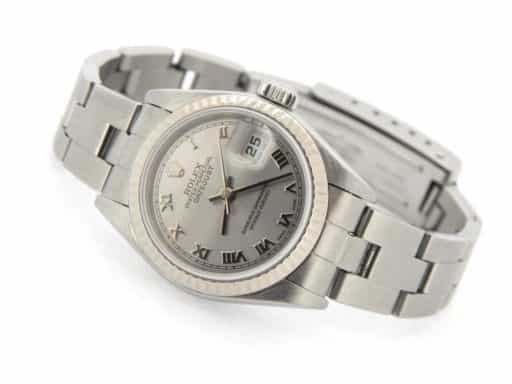 Ladies Rolex Stainless Steel Datejust Watch 79174 Silver Roman Dial (SKU F550974AMT)