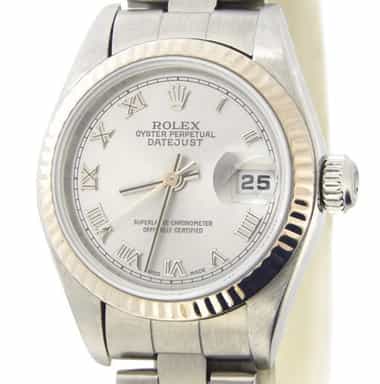 Ladies Rolex Stainless Steel Datejust Watch 79174 Silver Roman Dial (SKU F550974AMT)
