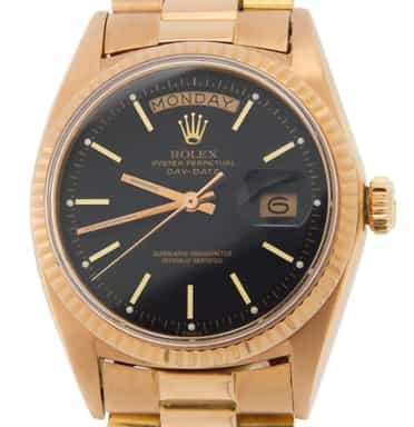 Vintage Mens Rolex 18K Rose Gold Day-Date President 1803 (SKU 3044626AMT)