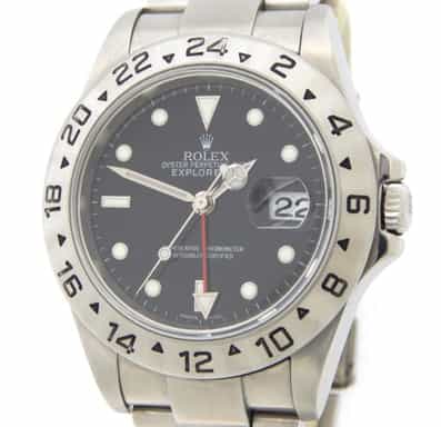 Mens Rolex Stainless Steel Explorer II Watch 16570T Black Dial 40mm (SKU D658871AMT)