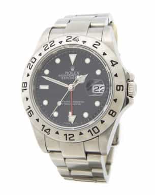 Mens Rolex Stainless Steel Explorer II Watch 16570T Black Dial 40mm (SKU D658871AMT)