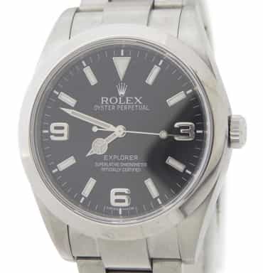 Mens Rolex Stainless Steel Explorer I Watch 214270 (SKU G497617AMT)