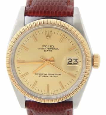Mens Rolex Two-Tone 14K/SS Date Champagne 1505 (SKU 3647495AMT)