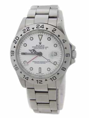 Mens Rolex Stainless Steel 16570 Explorer II Watch with White Dial (SKU K766876FPAMT)