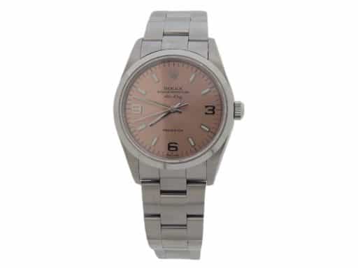 Mens Rolex 14000M Stainless Steel Air-King Salmon Dial Watch (SKU F710475AMT)