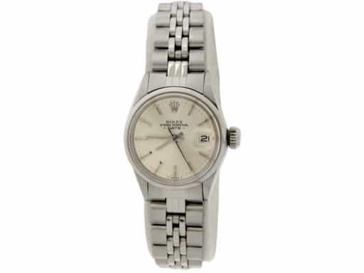 Ladies Rolex Date Ref. 6516 Stainless Steel Silver Dial Watch (SKU 2414686AMT)