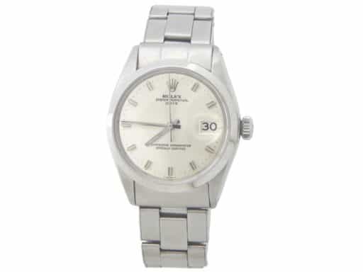 Mens Rolex Stainless Steel Date Model 1500 Watch with Silver Dial (SKU 2161091AMT)