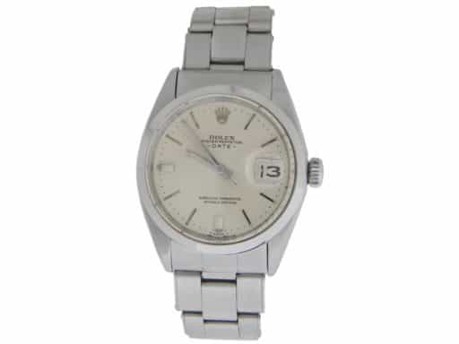 Mens Rolex Stainless Steel Date Model 1500 Watch with Silver Dial (SKU 1771825AMT)