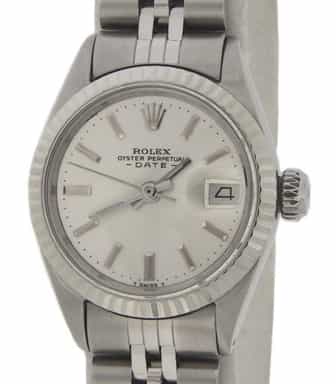 Ladies Rolex Stainless Steel Date 6917 Watch Silver Dial (SKU 2930517AMT)