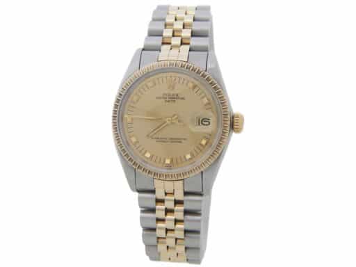 Mens Rolex Two-Tone Date Watch 1505 Champagne Dial (SKU 2943110AMT)