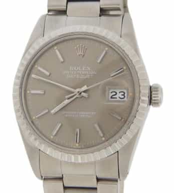 Mens Rolex Stainless Steel 16030 Datejust Watch Slate Dial 16030 (SKU 7467194AMT)